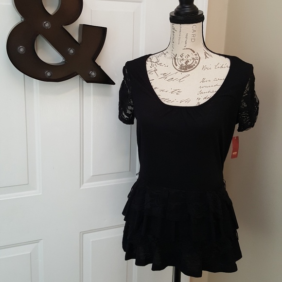 No Boundaries Tops - SOLD! 3for$20 Black Lace Top